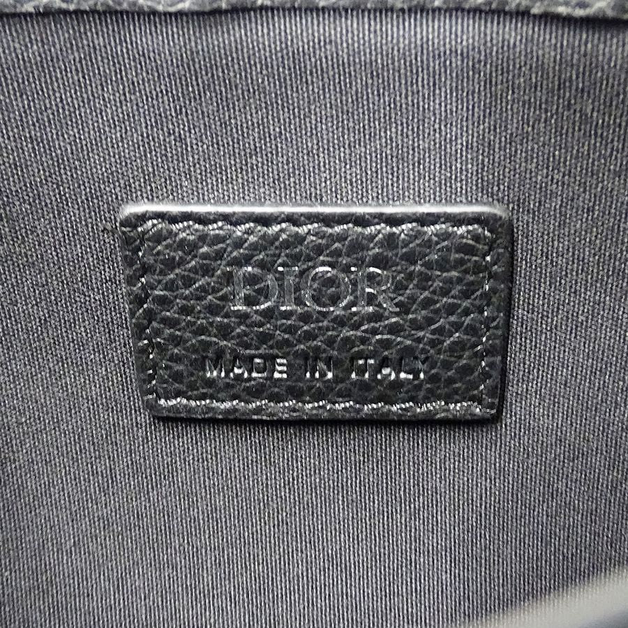 Dior Saddle Shoulder Bag Leather Black Small — view 6