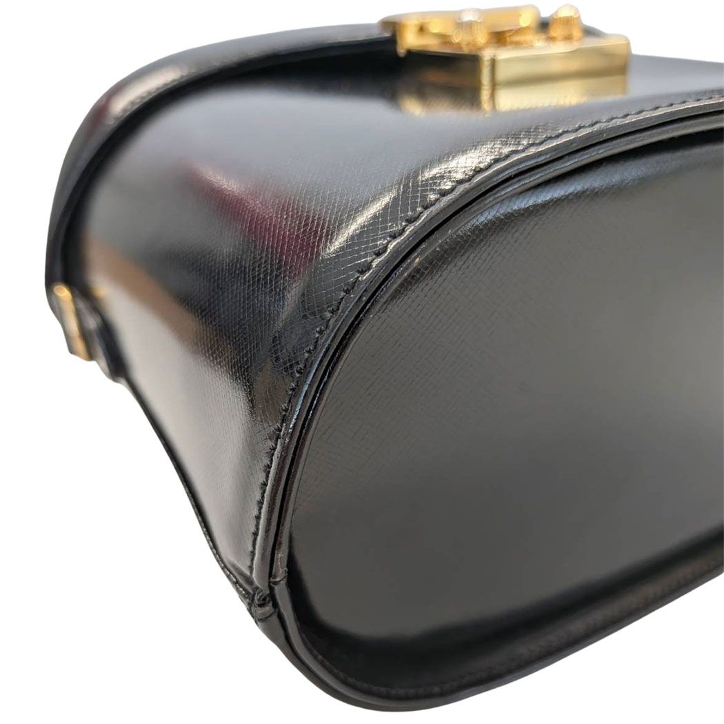 Versace Bag Handbag Leather Vanity Black — view 4