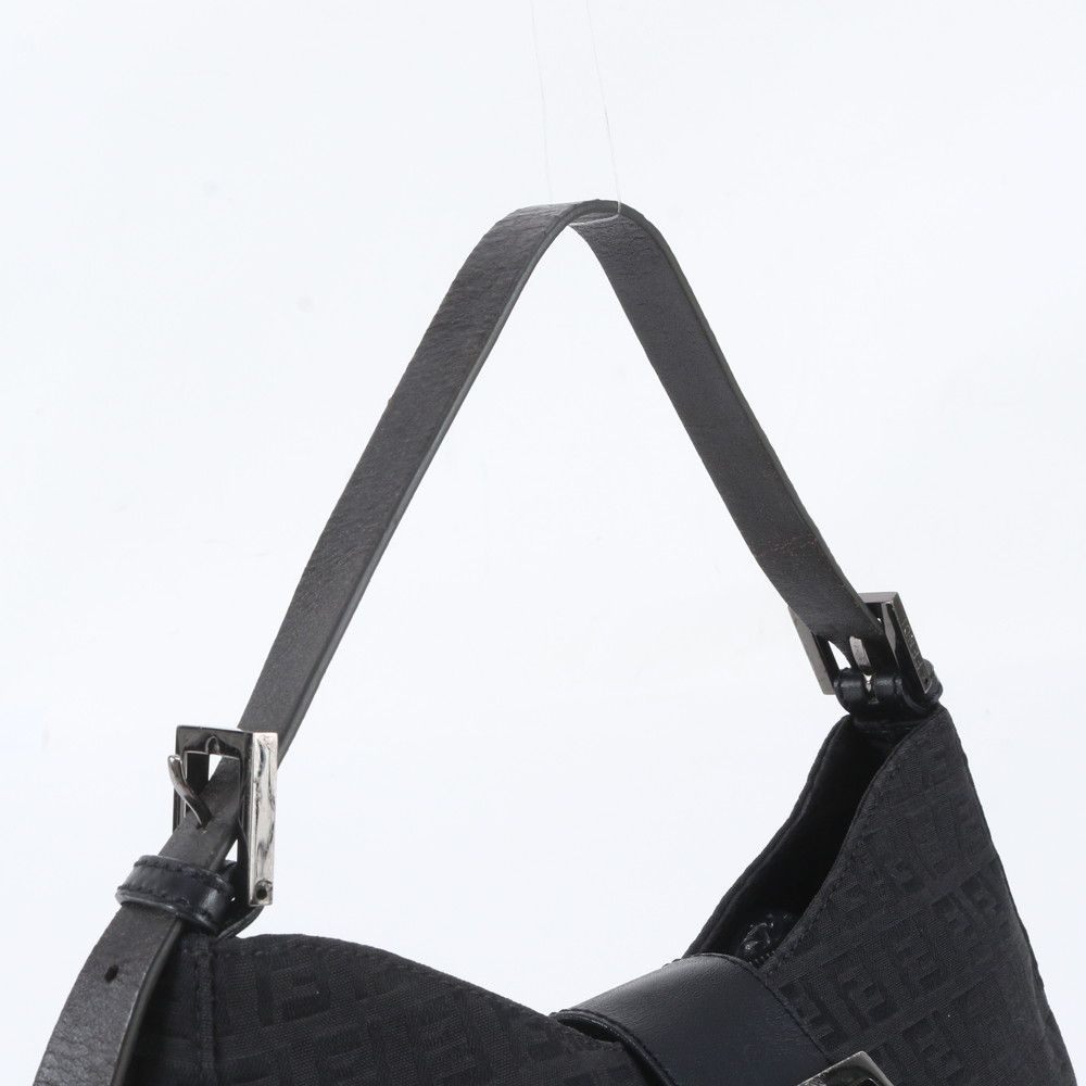 Fendi Zucchino Mamma Bucket Leather Shoulder Bag Hand Black — view 2