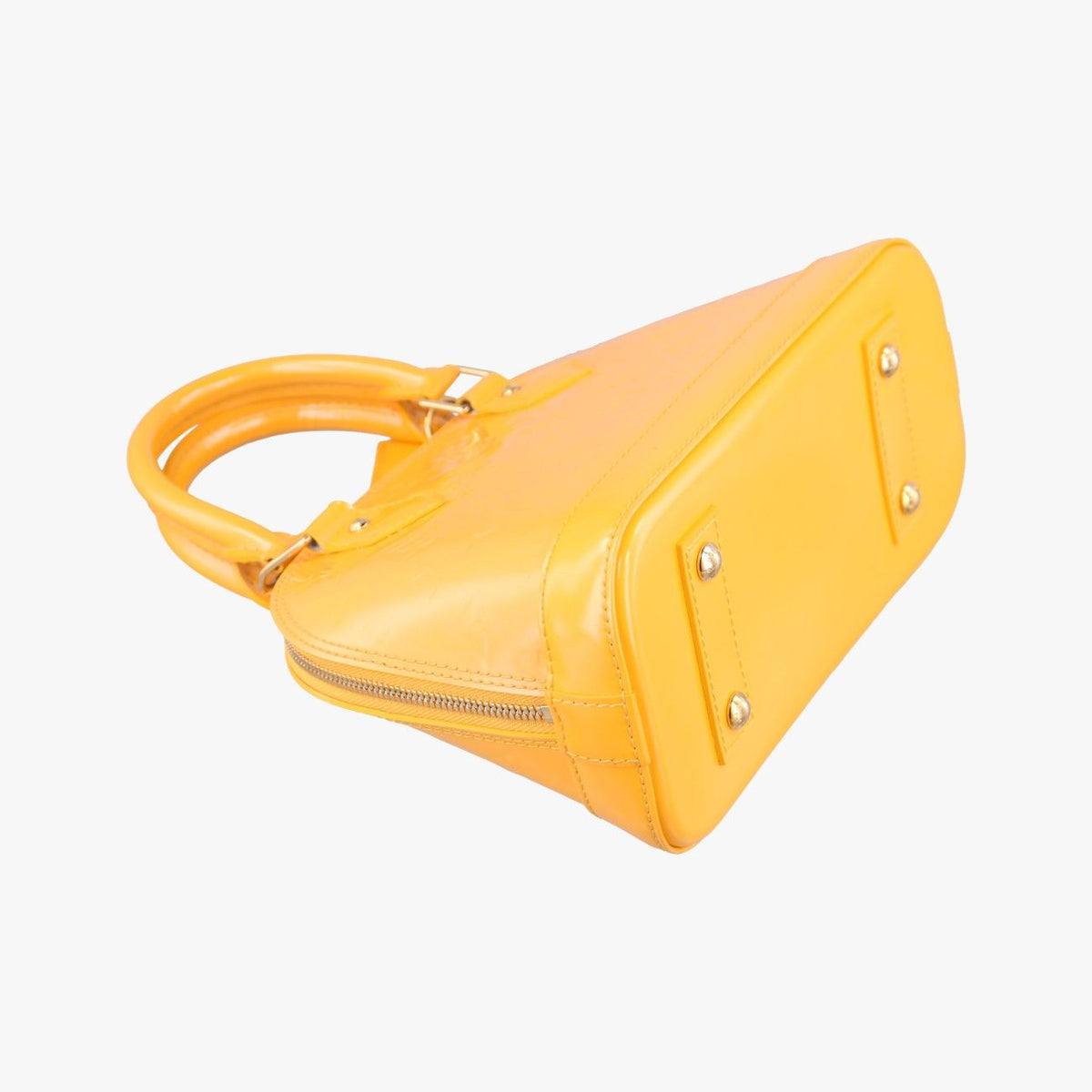 Louis Vuitton Alma PM Jaune Passion Vernis Handbag — view 7