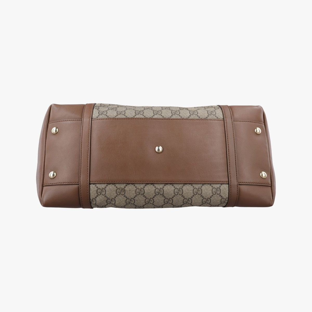 Gucci GG Supreme Medium Nice Dome Beige Brown Leather — view 3
