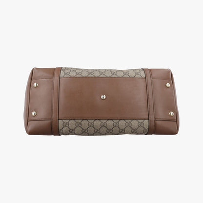 Gucci GG Supreme Medium Nice Dome Beige Brown Leather — view 3