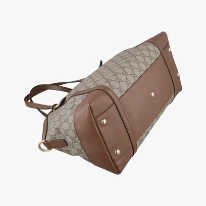 Gucci GG Supreme Medium Nice Dome Beige Brown Leather — view 7