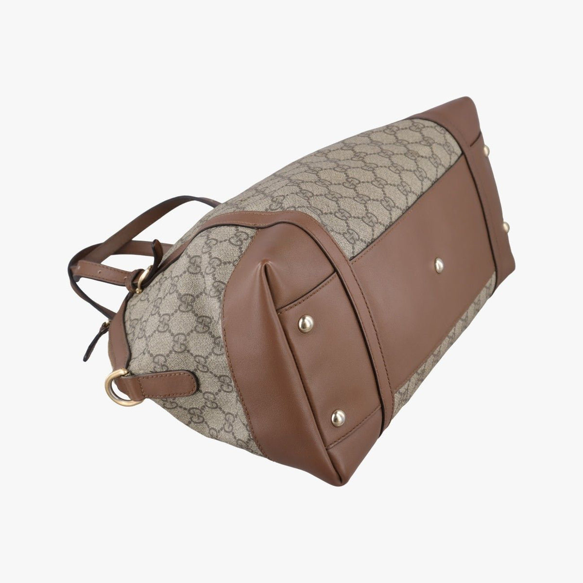 Gucci GG Supreme Medium Nice Dome Beige Brown Leather — view 5