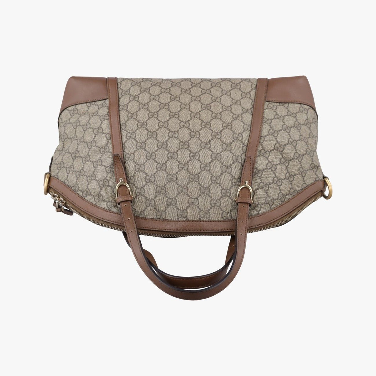 Gucci GG Supreme Medium Nice Dome Beige Brown Leather — view 8