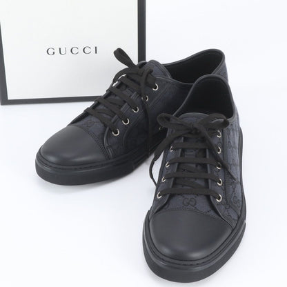 Gucci GG Canvas Leather Low-Top Sneakers Lace-up Shoes 11.5
