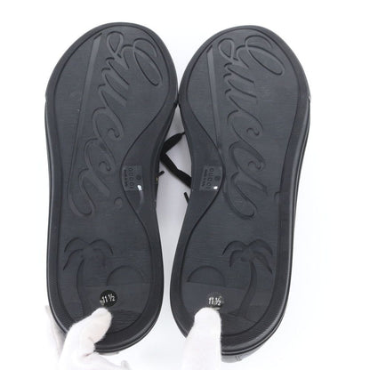 Gucci GG Canvas Leather Low-Top Sneakers Lace-up Shoes 11.5 — view 8