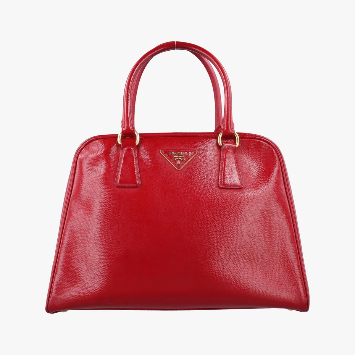 Prada Pyramid Red Patent