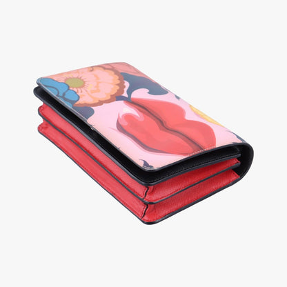 Prada Lip Print Pink Multicolor Saffiano Leather — view 4