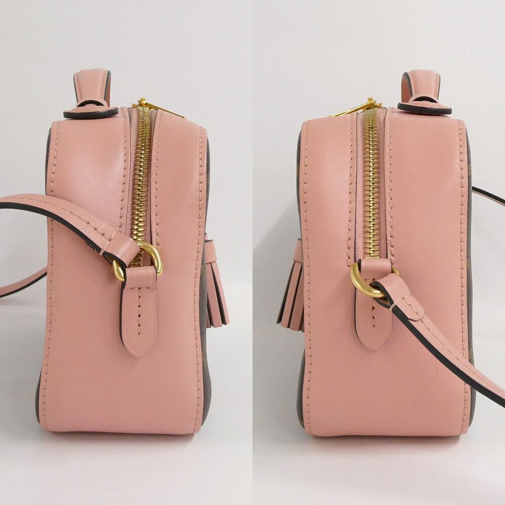 Louis Vuitton Saintonge Rose Poudre Monogram Shoulder Bag Pink Gold — view 4