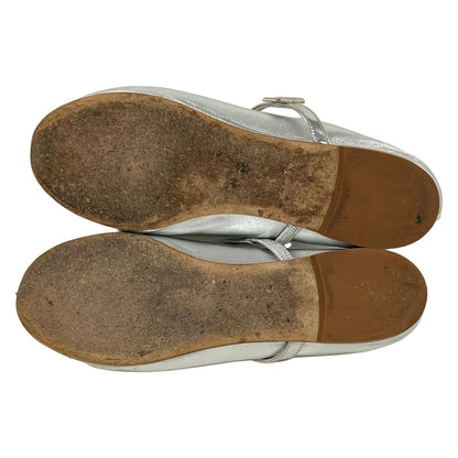 Louis Vuitton Flat Shoes Silver Leather — view 4