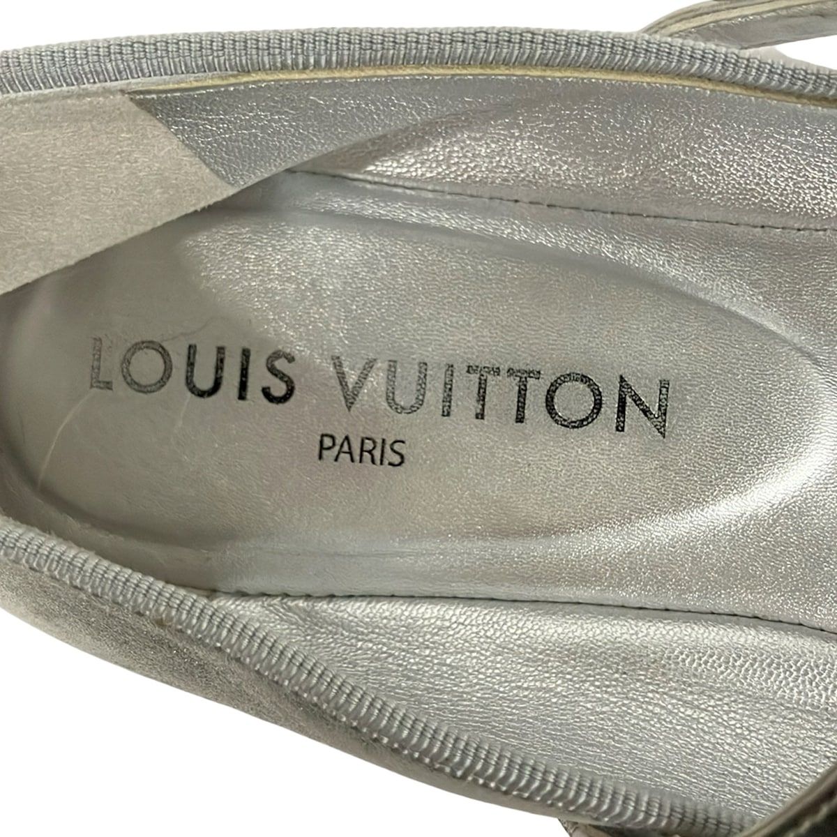 Louis Vuitton Flat Shoes Silver Leather — view 5
