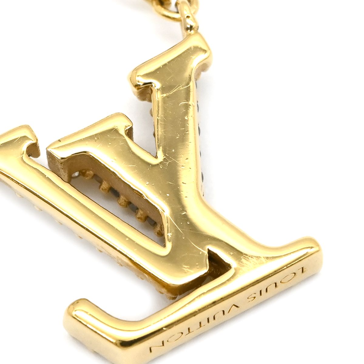 Louis Vuitton Necklace LV Iconic Strass Gold Logo Monogram Flower LV Circle — view 4