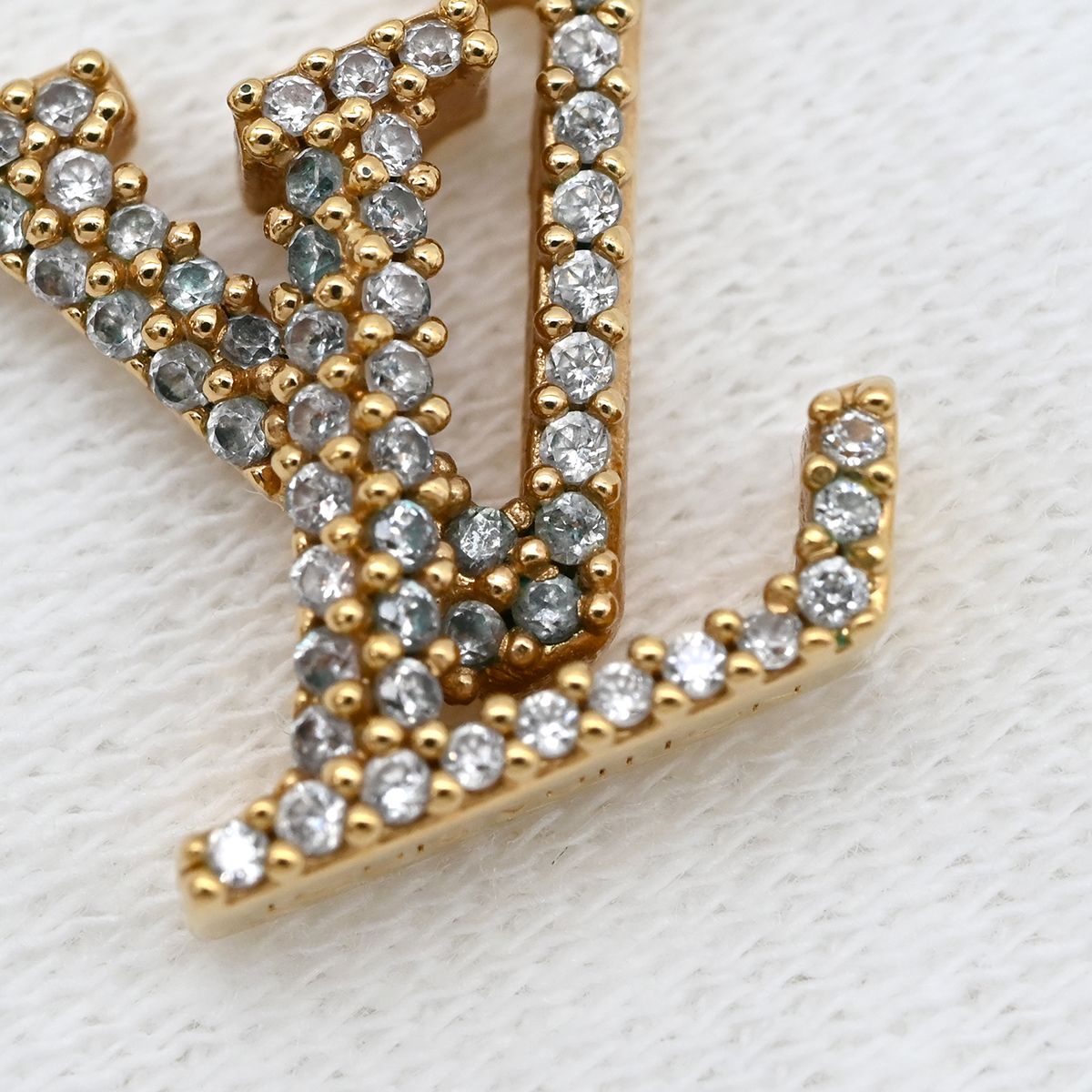 Louis Vuitton Necklace LV Iconic Strass Gold Logo Monogram Flower LV Circle — view 5