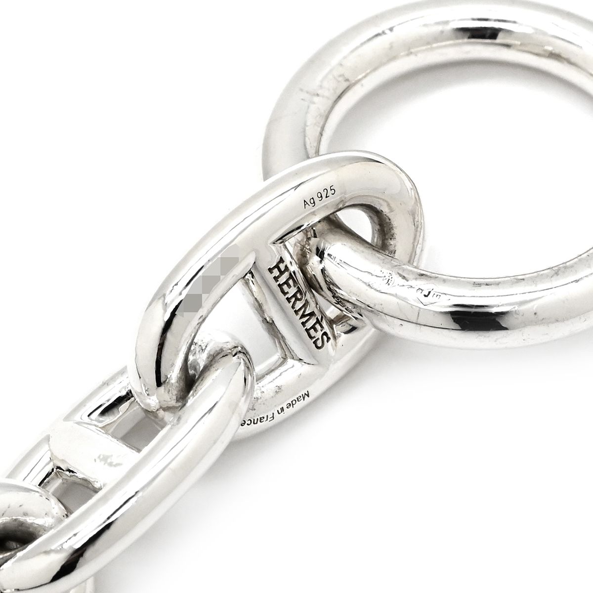 Hermes Bracelet Chaine D'ancre MM 925 Sterling Silver 16 Links — view 5