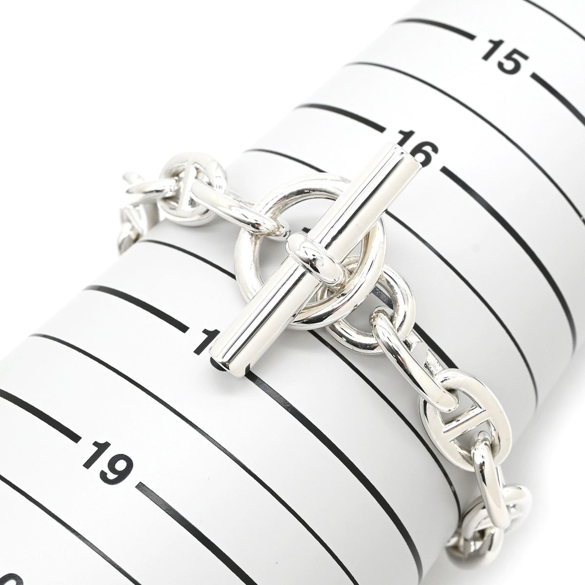Hermes Bracelet Chaine D'ancre MM 925 Sterling Silver 16 Links — view 6