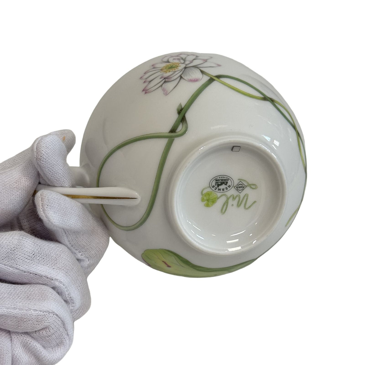 Hermes Nile Garden Un Jardin Sur le Nil Ceramic Porcelain Cup & Saucer Tea Cup — view 4