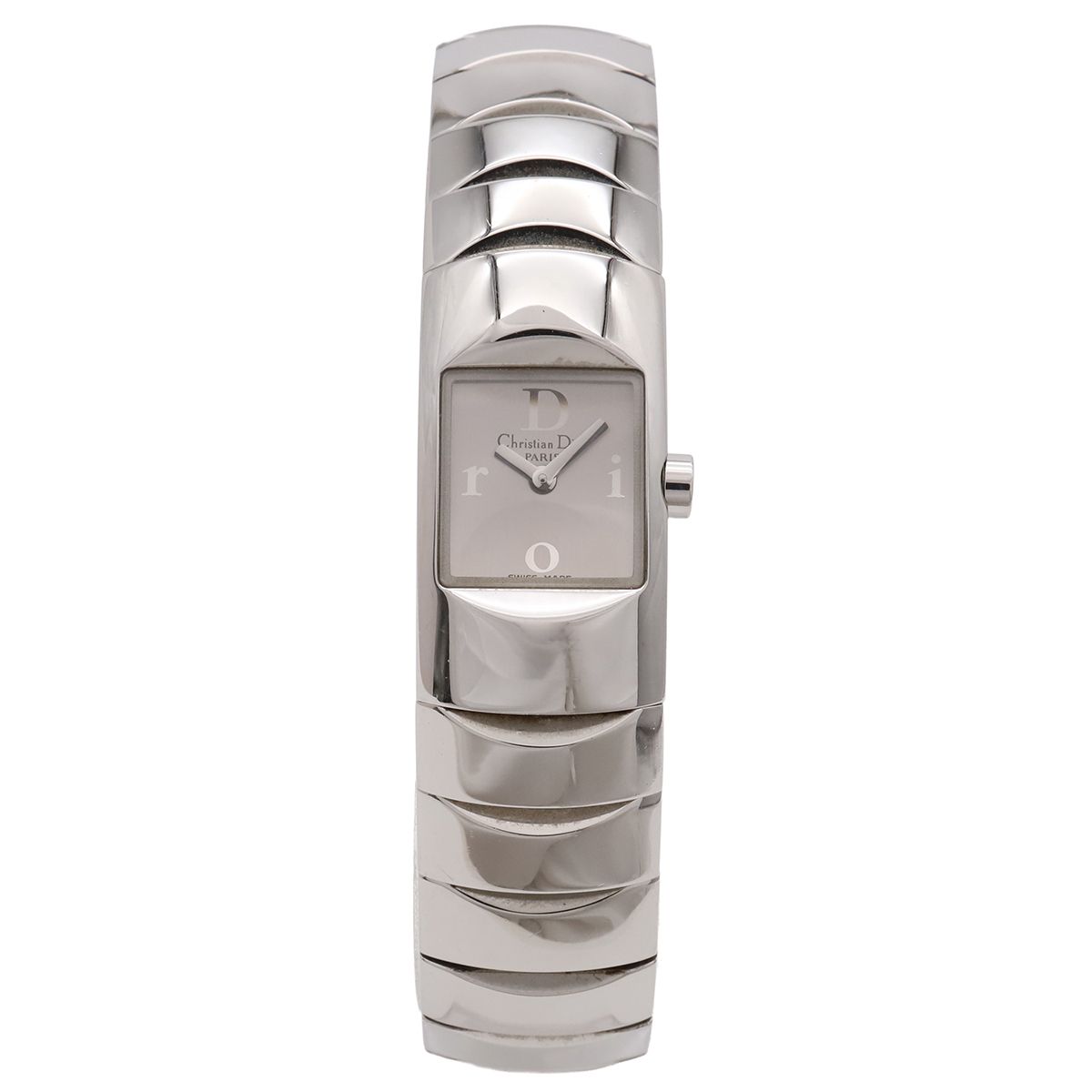 Dior Ific Silver Dial SS Quartz Watch