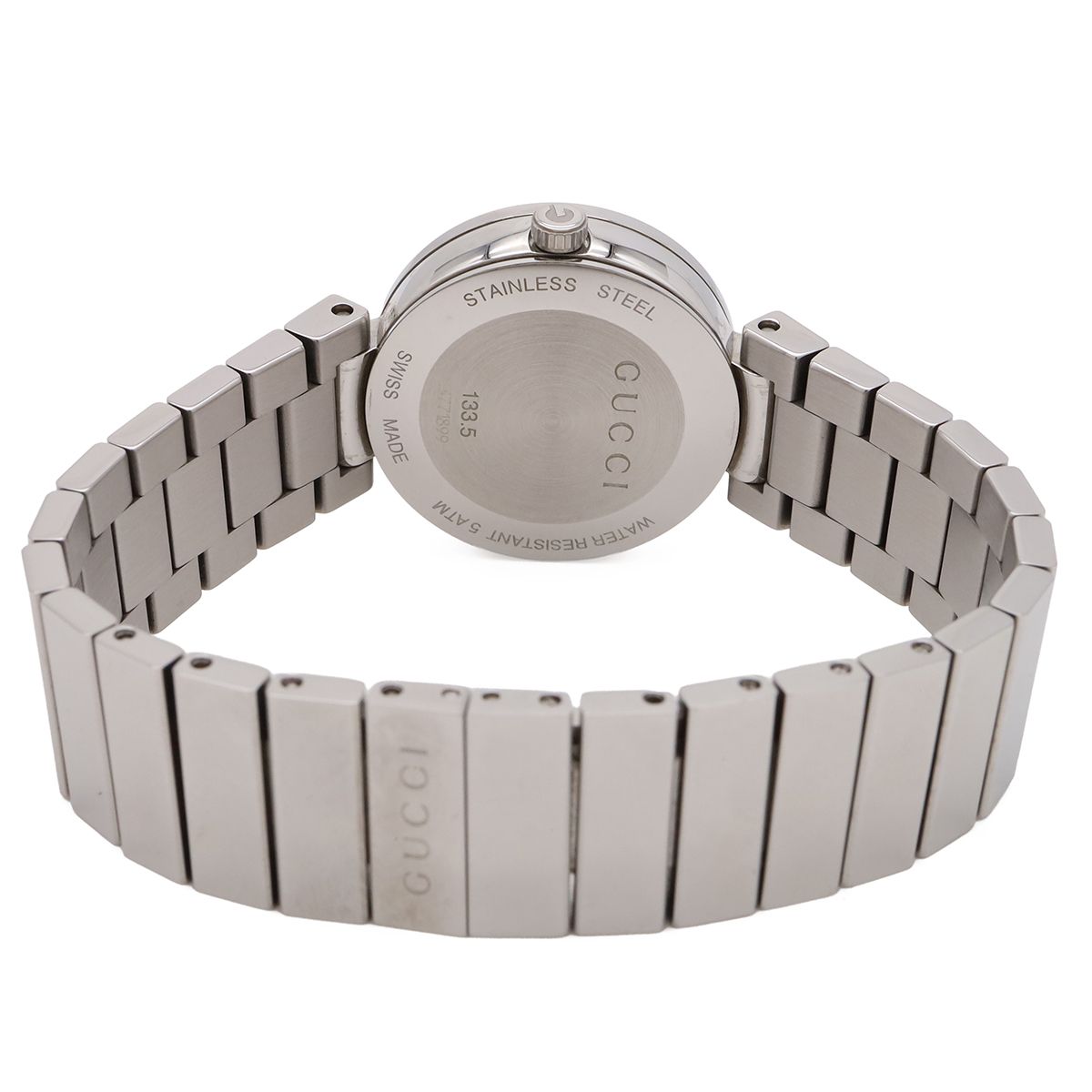 Gucci Brown Dial SS Interlocking G Quartz Watch 133.5 — view 7