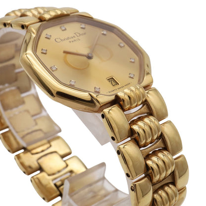 Dior Octagon Gold Dial Quartz Watch — view 5
