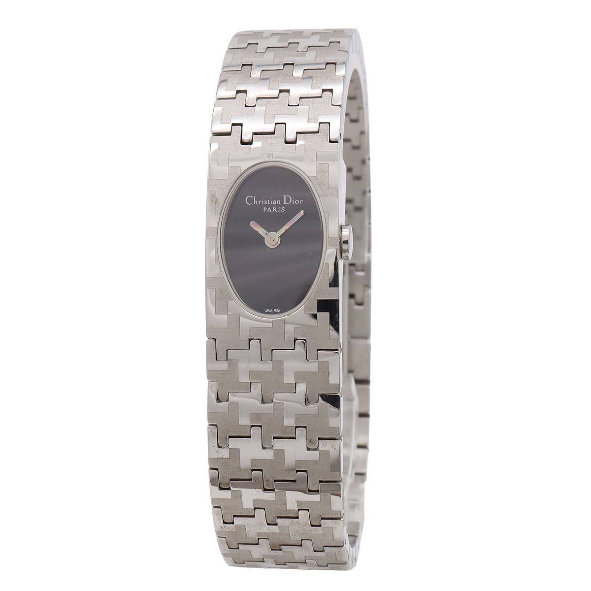 Dior Miss Black Dial SS Quartz Watch