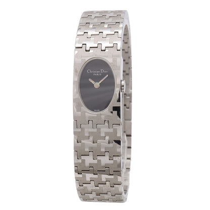 Dior Miss Black Dial SS Quartz Watch