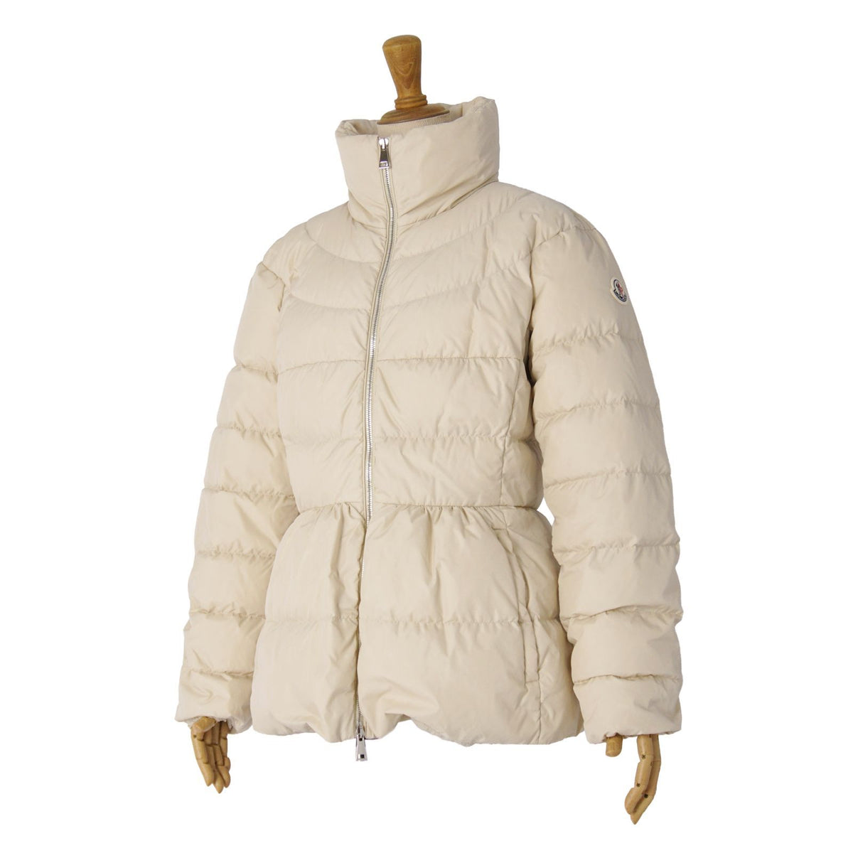 Moncler Jacket Down Guery Zip Up Nylon Beige 1 — view 5