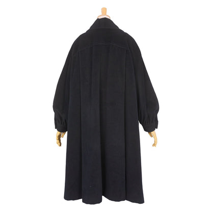 Dior Vintage Coat Long Flare Wool Angora 11 Black — view 6