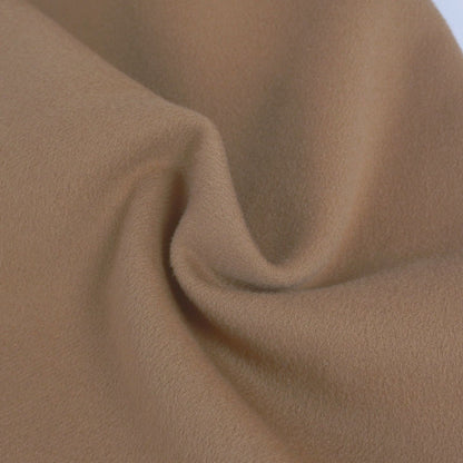 Max Mara S Coat Long Cucito Mano Wrap with Belt Wool Double Face Brown — view 8