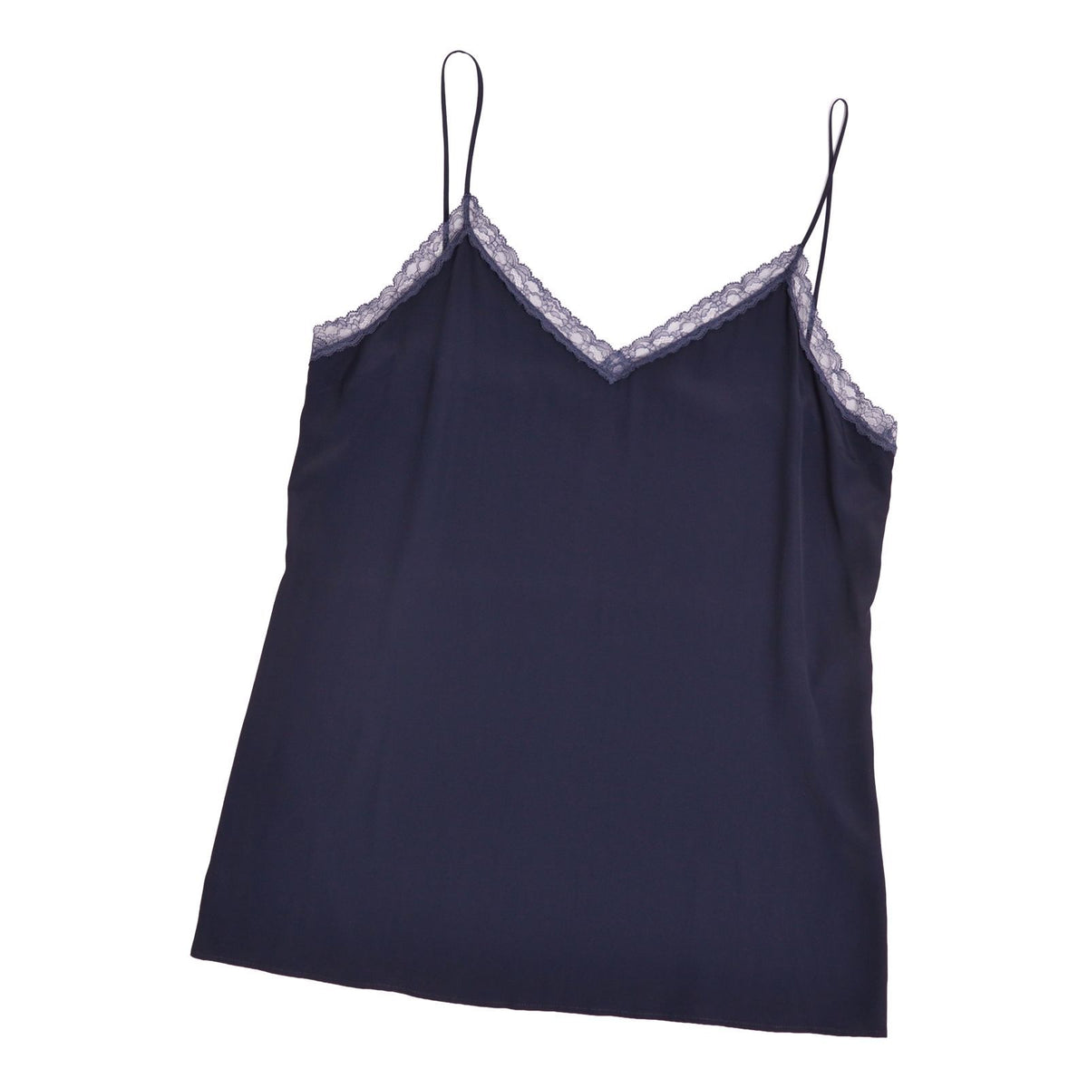 Gucci Shirt Blouse Sheer Silk Chiffon Long Sleeve Top Navy 48 — view 6