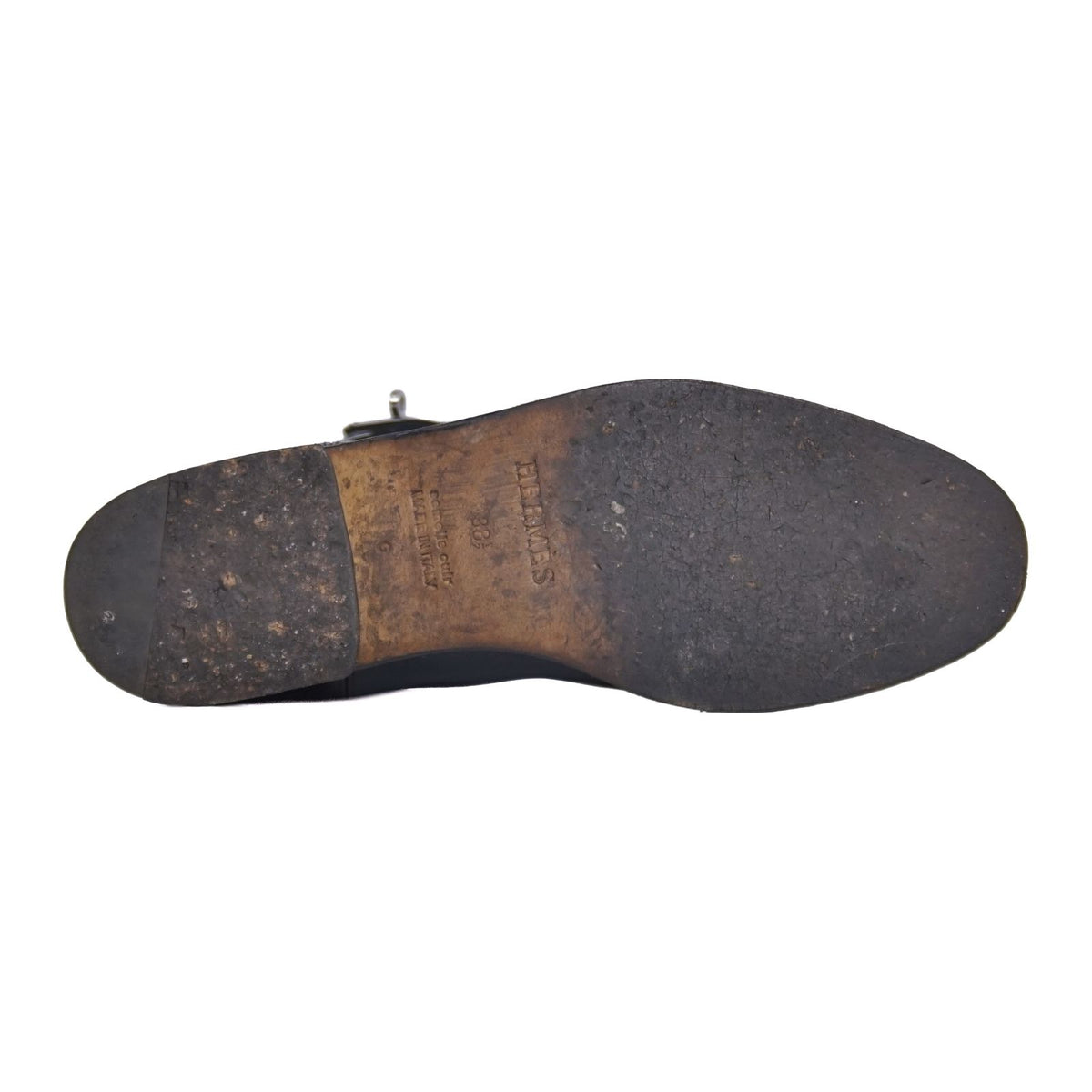 Hermes Boots Jumping Long Kelly Shoes Leather Black — view 8