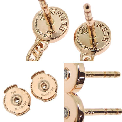 Hermes Earrings 750 Pink Gold Diamond Farandole — view 5