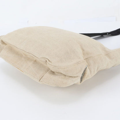 Prada Leather Canvas Shoulder Bag Tote Hand — view 6