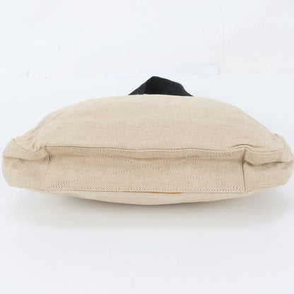 Prada Leather Canvas Shoulder Bag Tote Hand — view 5