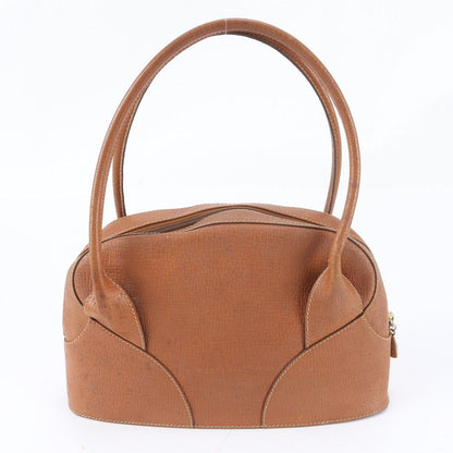 Loewe Vintage Leather Shoulder Bag Tote Hand Brown — view 3