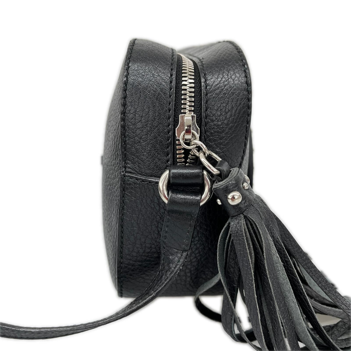Gucci Shoulder Bag Soho Studded Leather Disco Black — view 5