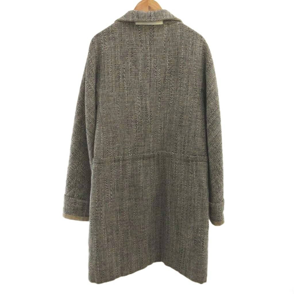 S Max Mara Chesterfield Tweed Gray Long Sleeve 42 — view 2
