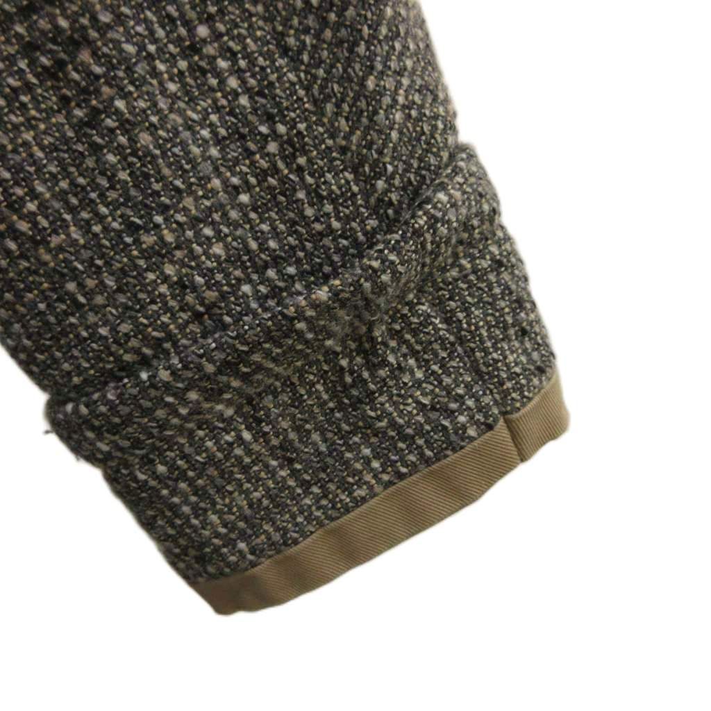 S Max Mara Chesterfield Tweed Gray Long Sleeve 42 — view 5