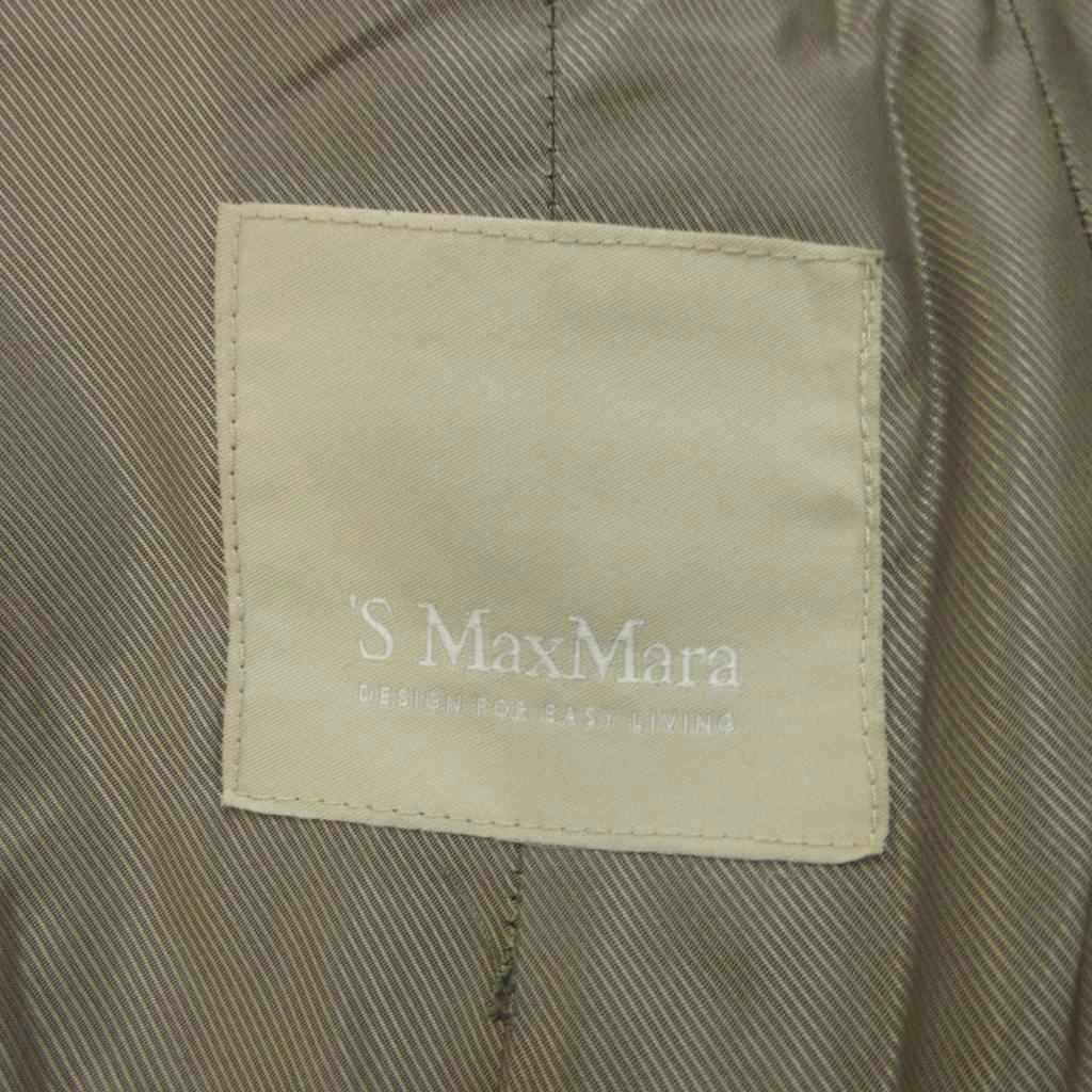 S Max Mara Chesterfield Tweed Gray Long Sleeve 42 — view 3