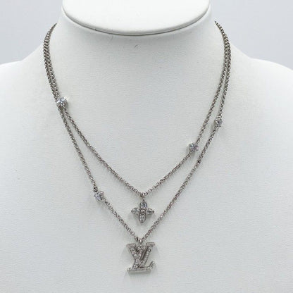 Louis Vuitton Necklace Ready LV Silver Metal — view 3