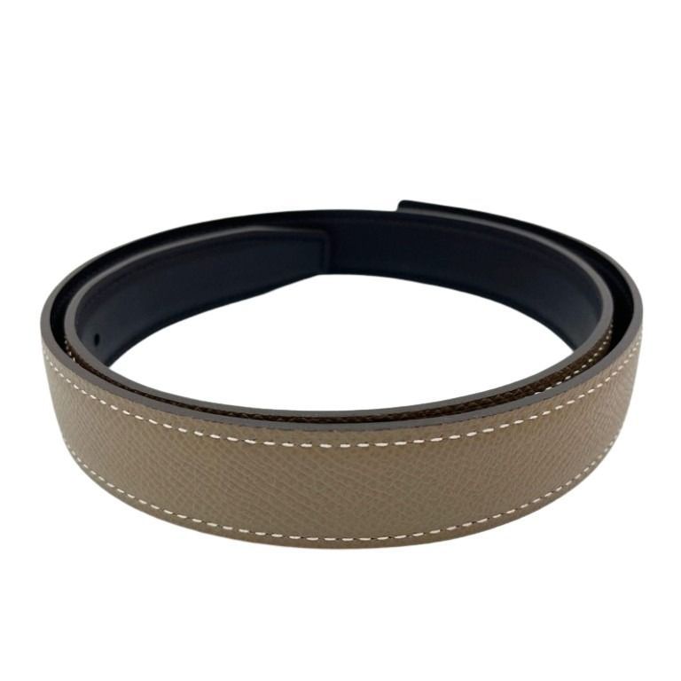Hermes Belt Etoupe Black Veau Epsom