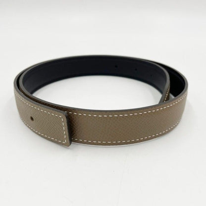 Hermes Belt Etoupe Black Veau Epsom — view 2