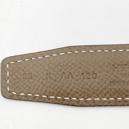 Hermes Belt Etoupe Black Veau Epsom — view 7