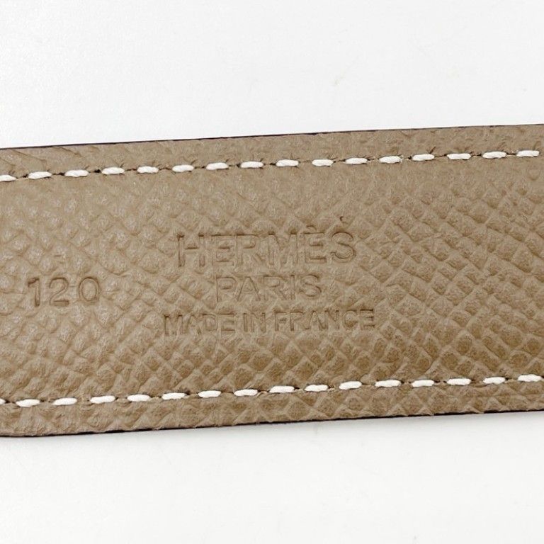 Hermes Belt Etoupe Black Veau Epsom — view 6