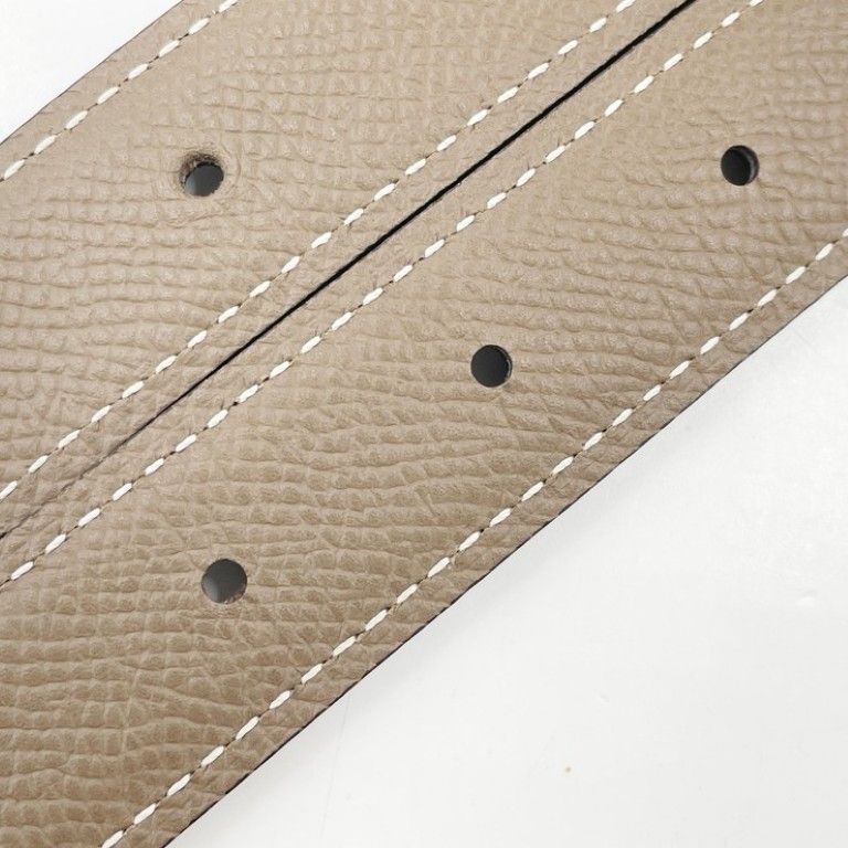 Hermes Belt Etoupe Black Veau Epsom — view 3
