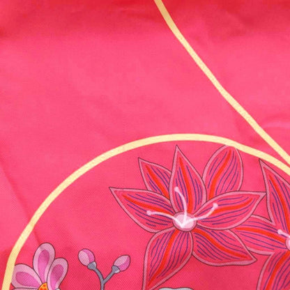 Hermes Scarf Carre 90 Planifleurs Silk Pink — view 8