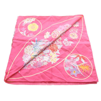 Hermes Scarf Carre 90 Planifleurs Silk Pink — view 6