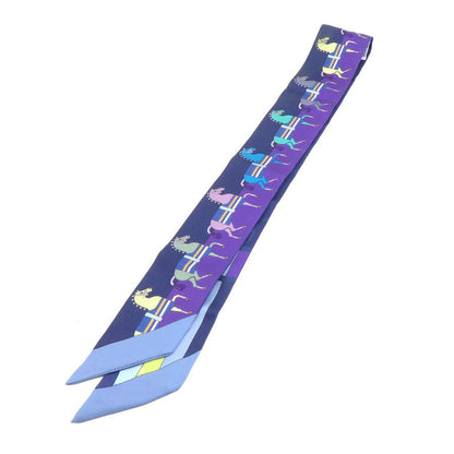 Hermes Twilly Scarf Purple — view 3