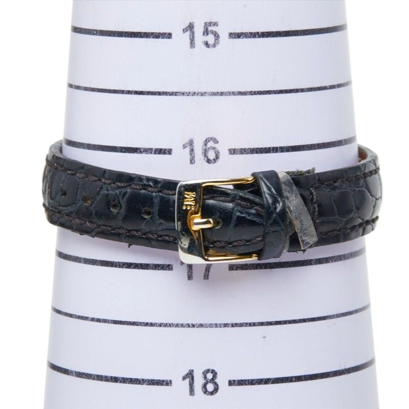 Cartier Must Vendome Vermeil Watch Black Gold Silver Plated Leather — view 8