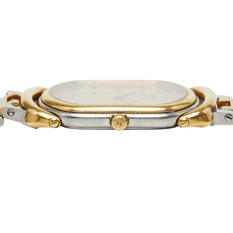 Hermes Rallye Watch Gold Silver Stainless Steel — view 3